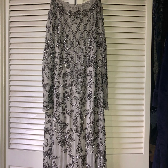 Adrianna Papell Evening Beaded Gown 4 - Picture 5 of 8